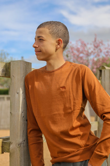 Ginger Long Sleeve Sea Island Cotton Sweater